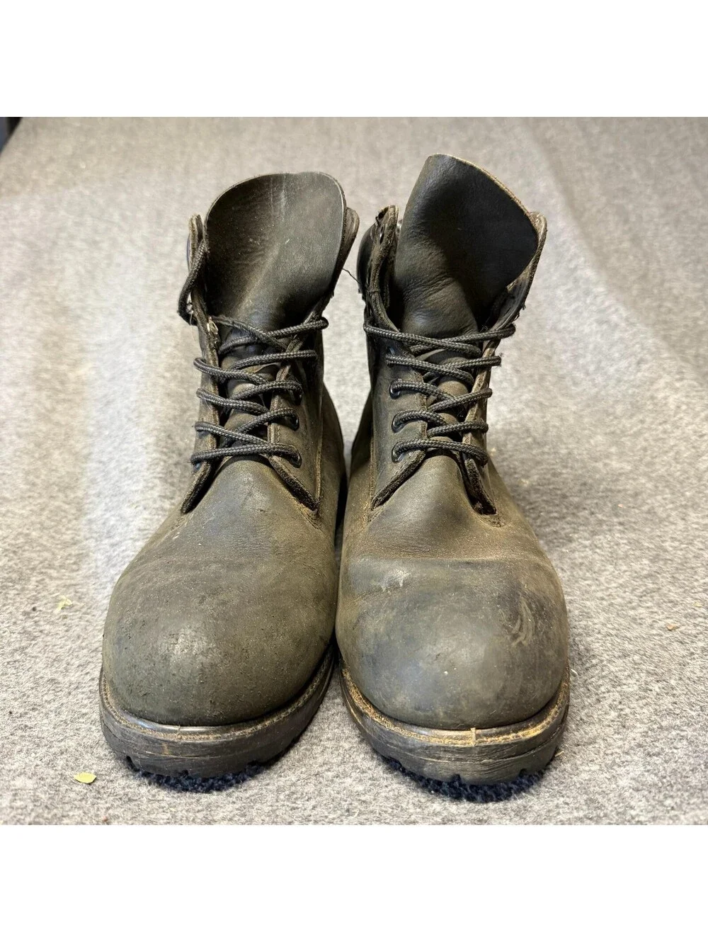 Timberland Work Combat Boots Mens Size 10 Black Nubuck Lace Up Outdoor Casual
